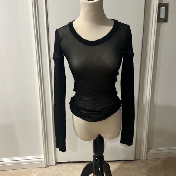 ニット+セーター Jean Paul Gaultier see-through knit BLK Black 'The Logo Knit' Sweater by Jean Paul Gaultier on Sale
